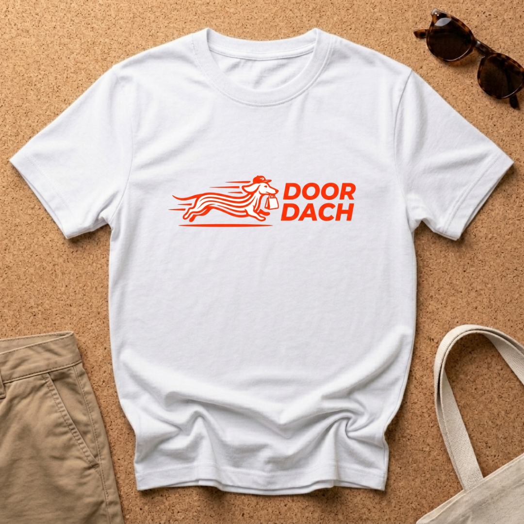 Door Dach Orange Minimal T-Shirt
