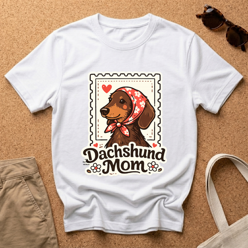 Postcard Dachshund Mom T-Shirt