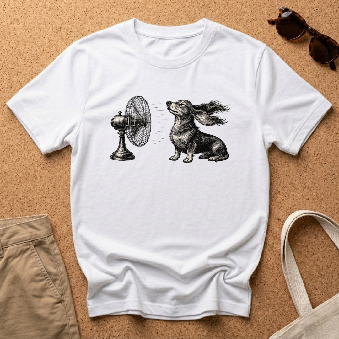 Windblown Dachshund T-Shirt