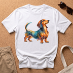 Dachshund Portrait T-Shirt - White