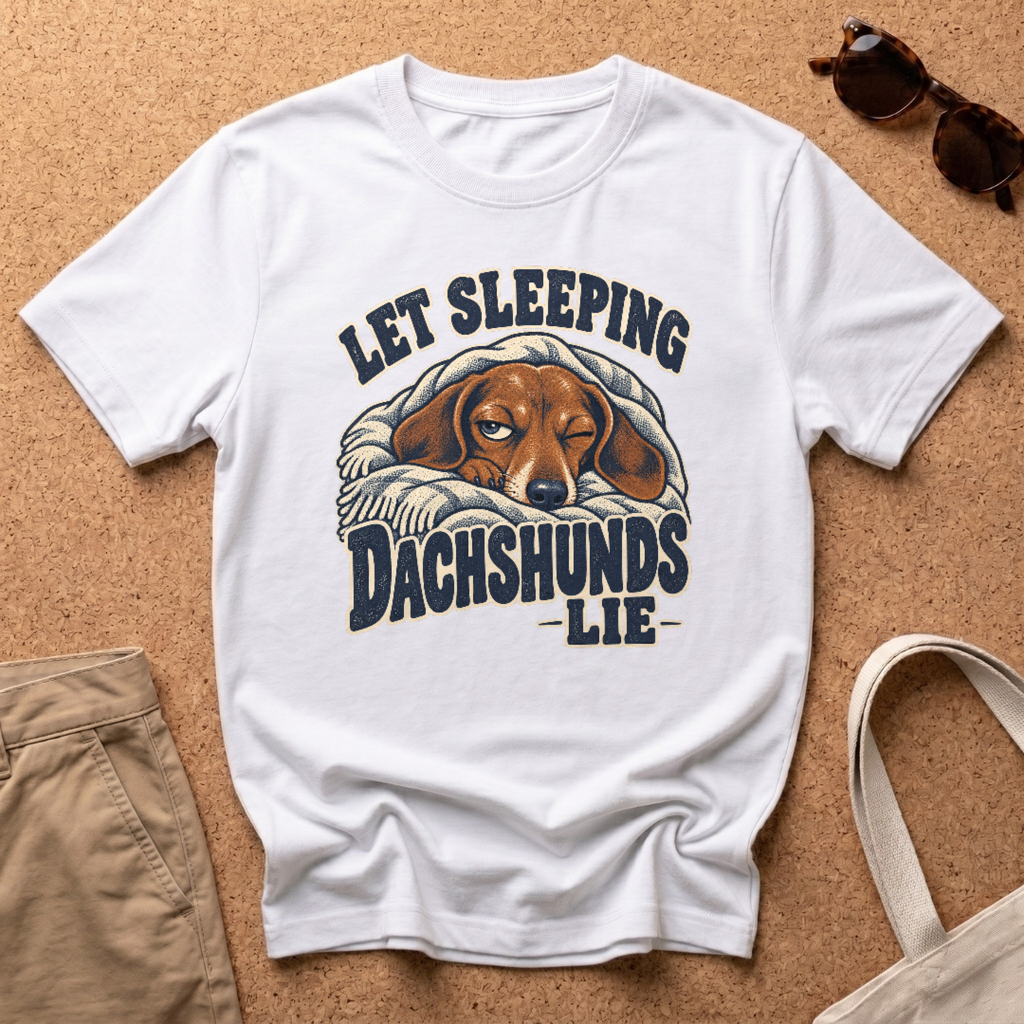 Let Dachshunds Lie T-Shirt - White