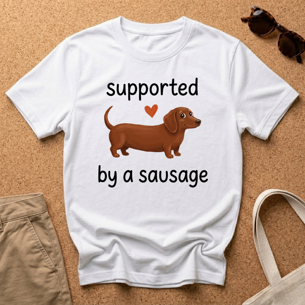 Supported Sausage Heart T-Shirt